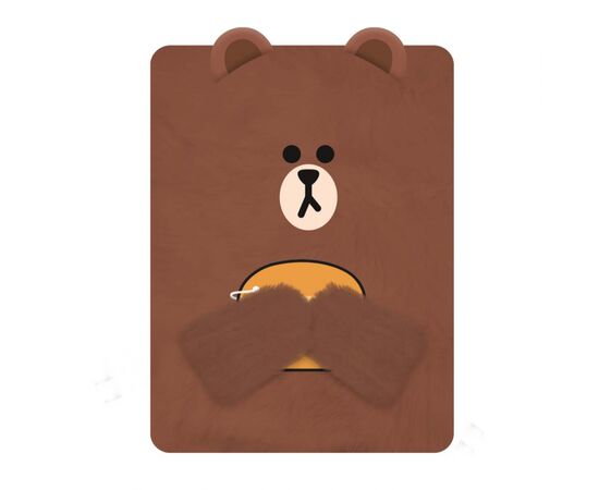 Блокнот Yes Пухнастий Line Friends Brown , 80 аркушів Лінія (151745)
