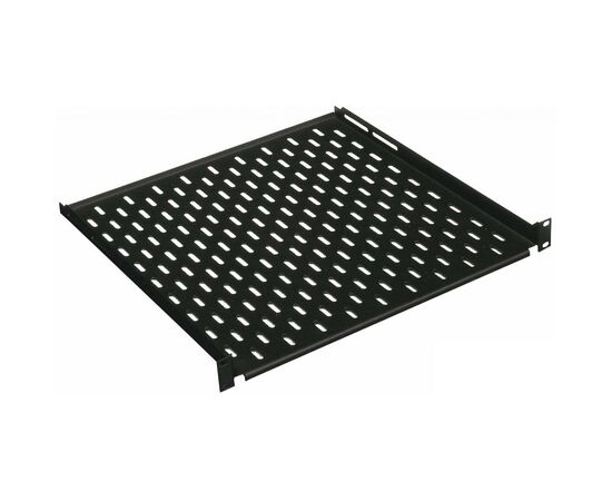 Полка 19" Conteg 2U глуб. 350 мм. до 60кг. RAL9005 (DP-PO-350)