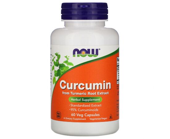 Травы Now Foods Куркумин, Curcumin, 60 капсул (NOW-04638)