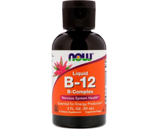Витамин Now Foods Витамин B-12 Жидкий, Liquid B-12, 59 мл (NOW-00464)