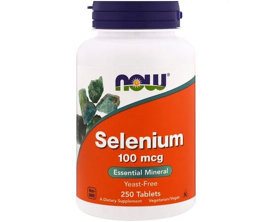Минералы Now Foods Селен, Selenium, 100 мкг, 250 таблеток (NOW-01482)