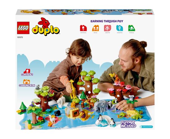 Конструктор LEGO DUPLO Town Дикие животные мира 142 деталей (10975), изображение 10 Конструктор LEGO DUPLO Town Дикие животные мира 142 деталей (10975), изображение 10