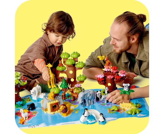 Конструктор LEGO DUPLO Town Дикие животные мира 142 деталей (10975), изображение 3 Конструктор LEGO DUPLO Town Дикие животные мира 142 деталей (10975), изображение 3