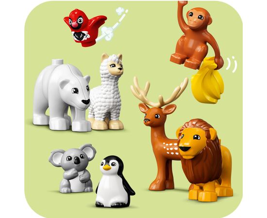 Конструктор LEGO DUPLO Town Дикие животные мира 142 деталей (10975), изображение 6 Конструктор LEGO DUPLO Town Дикие животные мира 142 деталей (10975), изображение 6
