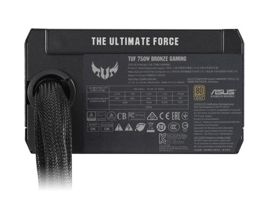 Блок питания ASUS 750W TUF 80+ Bronze (90YE00D0-B0NA00), изображение 4 Блок питания ASUS 750W TUF 80+ Bronze (90YE00D0-B0NA00), изображение 4
