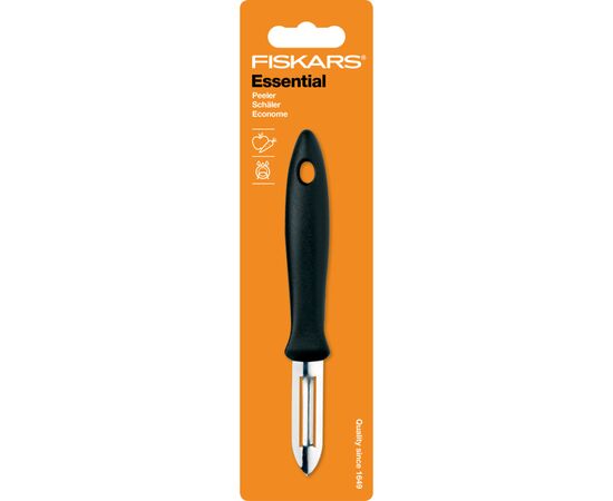 Овощечистка Fiskars Essential 6 см (1023786), изображение 2 Овощечистка Fiskars Essential 6 см (1023786), изображение 2