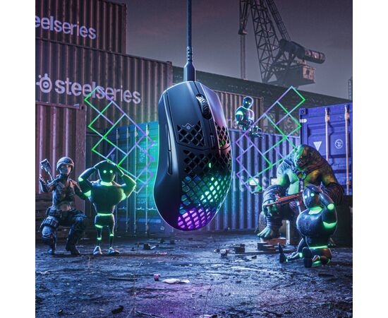 Мишка SteelSeries Aerox 3 (2022) Onyx Black (62611), зображення 7 Мишка SteelSeries Aerox 3 (2022) Onyx Black (62611), зображення 7