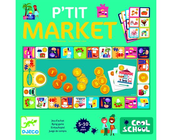 Настольная игра Djeco Маленький магазин (P'tit Market) (DJ08533), изображение 2 Настольная игра Djeco Маленький магазин (P'tit Market) (DJ08533), изображение 2