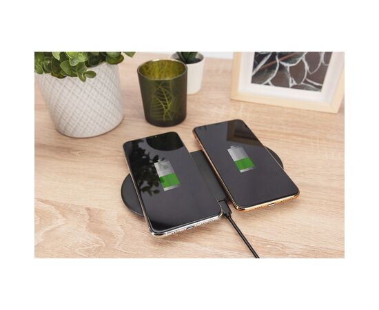 Зарядное устройство Digitus Wireless Charging, Pad, Duo, 15W (DA-10082), изображение 4 Зарядное устройство Digitus Wireless Charging, Pad, Duo, 15W (DA-10082), изображение 4