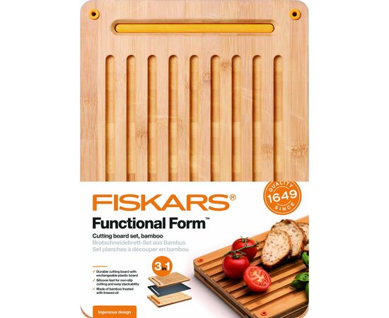 Дошка для нарізання Fiskars Functional Form For Bread (1059230)