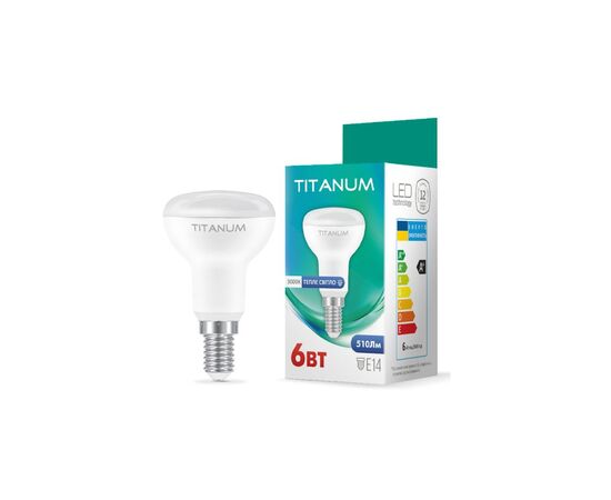 Лампочка TITANUM LED R50 6W E14 3000K (TLR5006143)