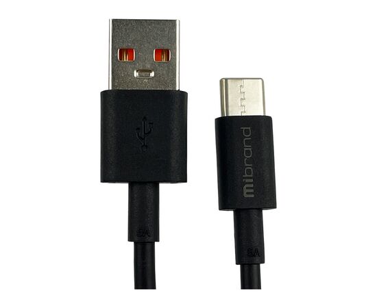 Дата кабель USB 2.0 AM to Type-C 1.0m MI-12 5A black Mibrand (MIDC/12TB)