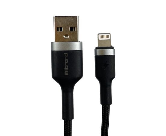 Дата кабель USB 2.0 AM to Lightning 1.0m MI-71 2.4A Black Mibrand (MIDC/71LB)
