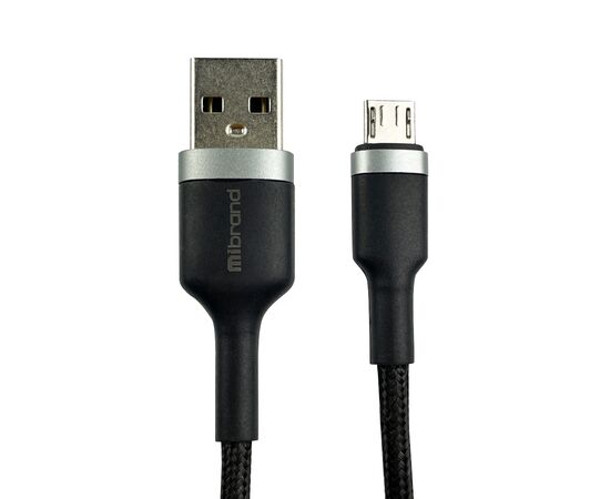 Дата кабель USB 2.0 AM to Micro 5P 1.0m MI-71 2.4A Black Mibrand (MIDC/71MB)