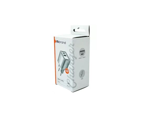 Зарядное устройство Mibrand MI-31 GaN Black (MIWC/31CB), изображение 3 Зарядное устройство Mibrand MI-31 GaN Black (MIWC/31CB), изображение 3