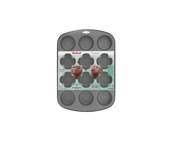 Форма для выпечки Tefal Easybake Baking Muffin на 12 шт (J1745074), изображение 4 Форма для выпечки Tefal Easybake Baking Muffin на 12 шт (J1745074), изображение 4