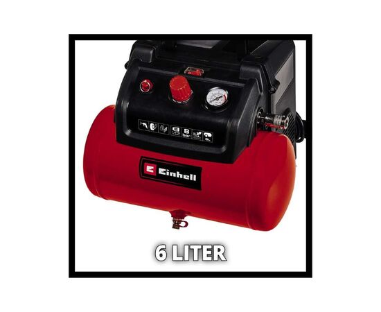 Компрессор Einhell TC-AC 190/6/8 OF Set, 1200 Вт (4020650), изображение 4 Компрессор Einhell TC-AC 190/6/8 OF Set, 1200 Вт (4020650), изображение 4