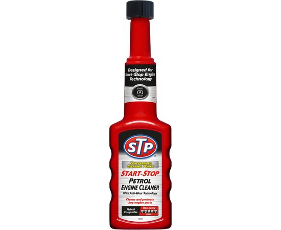 Автомобильный очиститель STP Start-Stop Petrol Engine Cleaner, 200мл (74378)