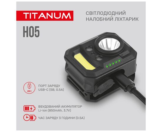 Фонарь TITANUM 250Lm 6500K (TLF-H05), изображение 8 Фонарь TITANUM 250Lm 6500K (TLF-H05), изображение 8