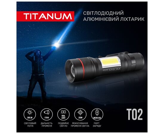 Фонарь TITANUM 200Lm 6500K (TLF-T02), изображение 3 Фонарь TITANUM 200Lm 6500K (TLF-T02), изображение 3