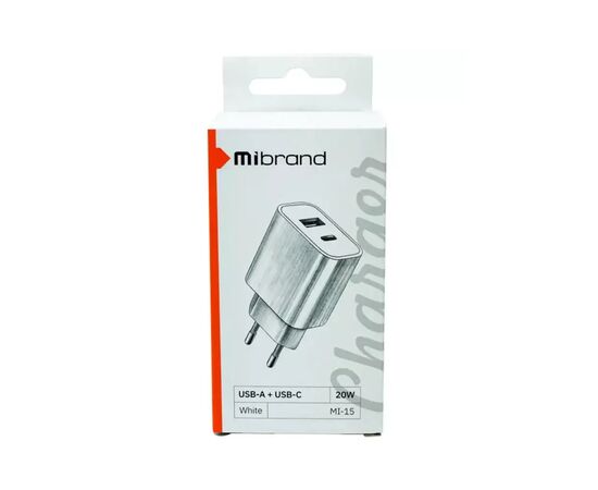 Зарядное устройство Mibrand MI-15 White (MIWC/15UCW), изображение 2 Зарядное устройство Mibrand MI-15 White (MIWC/15UCW), изображение 2