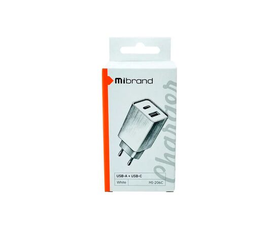 Зарядное устройство Mibrand MI-206C White (MIWC/206CUCW), изображение 2 Зарядное устройство Mibrand MI-206C White (MIWC/206CUCW), изображение 2