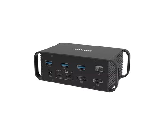 Порт-репликатор Canyon Docking Station with 14 ports, with Type C female*4, USB3.0*2, USB2.0*2 (CNS-HDS95ST), изображение 4 Порт-репликатор Canyon Docking Station with 14 ports, with Type C female*4, USB3.0*2, USB2.0*2 (CNS-HDS95ST), изображение 4