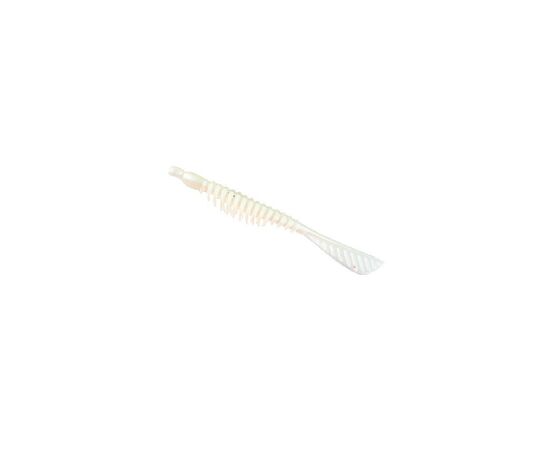 Силікон рибальський Nomura Ribbed Curlly Tail 100мм 3,5гр. цвет-056 (pearl white) 8шт (NM71205610)