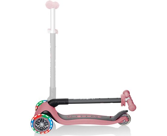 Самокат Globber Primo Foldable Lights пастельно-розовый (432-210-2), изображение 5 Самокат Globber Primo Foldable Lights пастельно-розовый (432-210-2), изображение 5