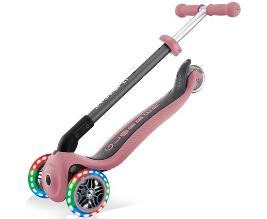 Самокат Globber Primo Foldable Lights пастельно-розовый (432-210-2), изображение 8 Самокат Globber Primo Foldable Lights пастельно-розовый (432-210-2), изображение 8