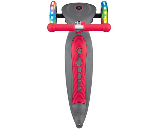 Самокат Globber Primo Foldable Lights серо-красный (432-120-2), изображение 7 Самокат Globber Primo Foldable Lights серо-красный (432-120-2), изображение 7