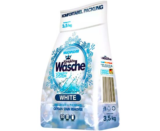 Пральний порошок Konigliche Wasche для білої білизни 3.5 кг (4260582340109)