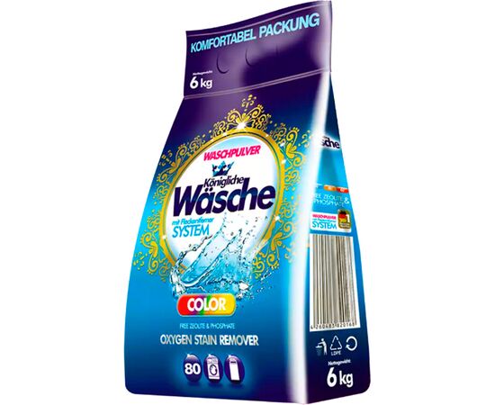 Пральний порошок Konigliche Wasche для кольорової білизни 6 кг (4260582340048)