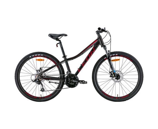 Велосипед Leon 26" Super Junior AM DD рама-13" 2022 Black/Red (OPS-LN-26-094)