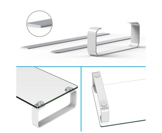 Подставка для монитора BeCover B6 Transparent (704672), изображение 3 Подставка для монитора BeCover B6 Transparent (704672), изображение 3