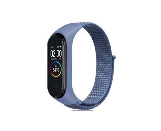 Ремешок для фитнес браслета BeCover Nylon Style для Xiaomi Mi Smart Band 5/6 Blue (705417)