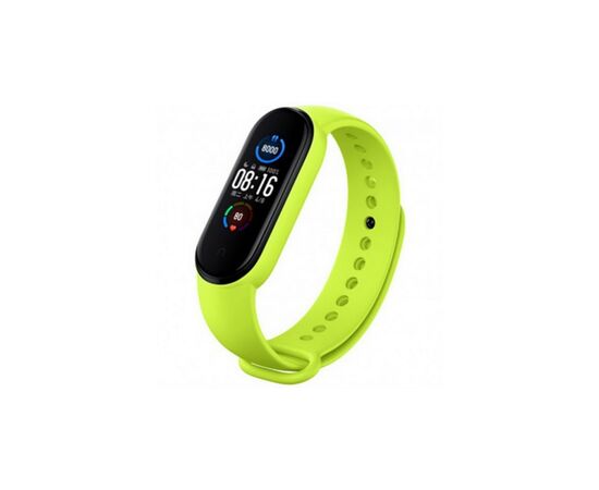 Ремешок для фитнес браслета BeCover Silicone для Xiaomi Mi Smart Band 5/6/7 Lime (705433)