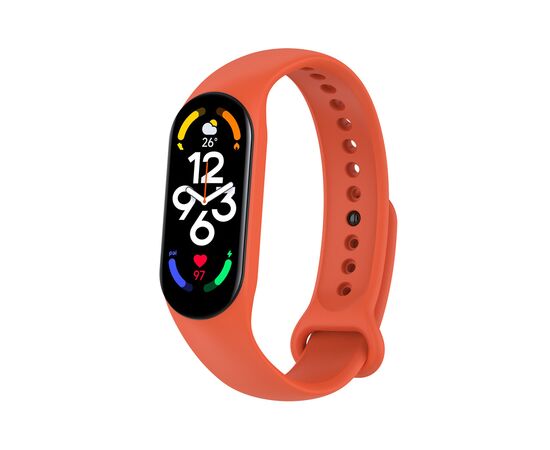 Ремінець до фітнес браслета BeCover Silicone для Xiaomi Mi Smart Band 7 Orange (707482)