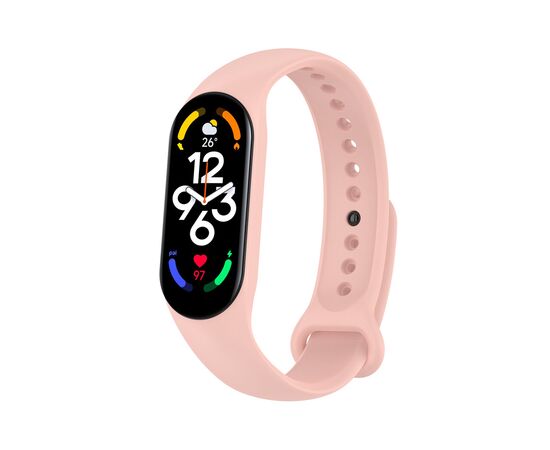 Ремешок для фитнес браслета BeCover Silicone для Xiaomi Mi Smart Band 7 Pink (707483)