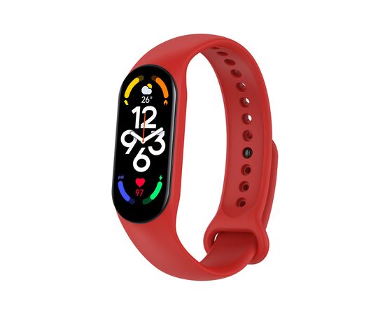Ремінець до фітнес браслета BeCover Silicone для Xiaomi Mi Smart Band 7 Red (707485)