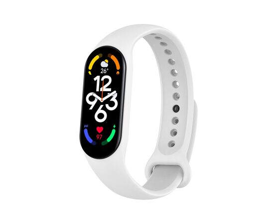 Ремешок для фитнес браслета BeCover Silicone для Xiaomi Mi Smart Band 7 White (707486)