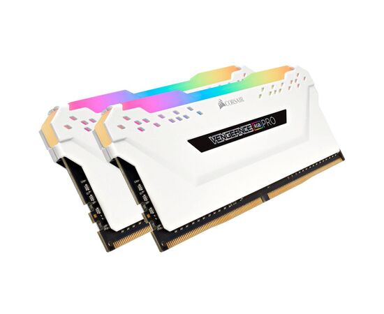Модуль памяти для компьютера DDR4 16GB (2x8GB) 3600 MHz Vengeance RGB Pro White Corsair (CMW16GX4M2D3600C18W), изображение 4 Модуль памяти для компьютера DDR4 16GB (2x8GB) 3600 MHz Vengeance RGB Pro White Corsair (CMW16GX4M2D3600C18W), изображение 4