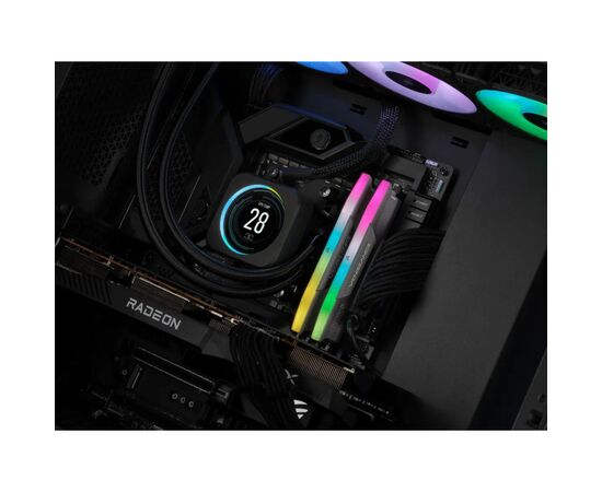 Модуль пам'яті для комп'ютера DDR5 32GB (2x16GB) 6000 MHz Vengeance RGB Black Corsair (CMH32GX5M2B6000C40), зображення 4 Модуль пам'яті для комп'ютера DDR5 32GB (2x16GB) 6000 MHz Vengeance RGB Black Corsair (CMH32GX5M2B6000C40), зображення 4