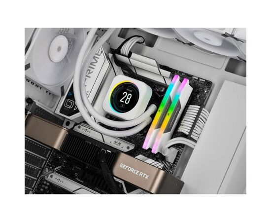Модуль пам'яті для комп'ютера DDR5 32GB (2x16GB) 6000 MHz Vengeance RGB White Corsair (CMH32GX5M2B6000C40W), зображення 4 Модуль пам'яті для комп'ютера DDR5 32GB (2x16GB) 6000 MHz Vengeance RGB White Corsair (CMH32GX5M2B6000C40W), зображення 4