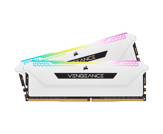 Модуль памяти для компьютера DDR4 32GB (2x16GB) 3600 MHz Vengeance RGB Pro SL White Corsair (CMH32GX4M2D3600C18W)