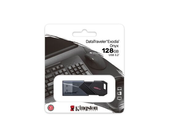 USB флеш накопитель Kingston USB3.2 128GB Kingston DataTraveler Exodia Onyx (DTXON/128GB), изображение 11 USB флеш накопитель Kingston USB3.2 128GB Kingston DataTraveler Exodia Onyx (DTXON/128GB), изображение 11