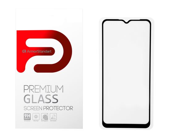 Стекло защитное Armorstandart Full Glue Samsung A12 / M12 / A12 Nacho Black (ARM58162)