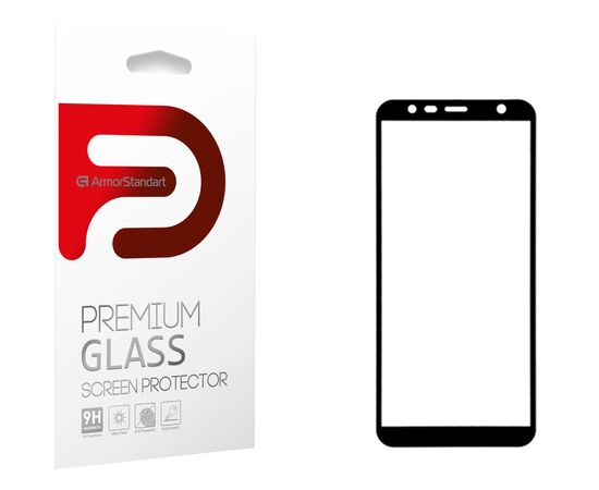 Стекло защитное Armorstandart Full Glue Samsung J4+ 2018 Black (ARM53559-GFG-BK)