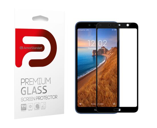 Стекло защитное Armorstandart Full Glue Xiaomi Redmi 7A Black (ARM55049-GFG-BK)