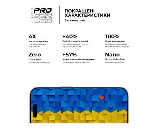 Стекло защитное Armorstandart Pro 3D LE Apple iPhone 14 Pro Max Black (ARM65656), изображение 4 Стекло защитное Armorstandart Pro 3D LE Apple iPhone 14 Pro Max Black (ARM65656), изображение 4